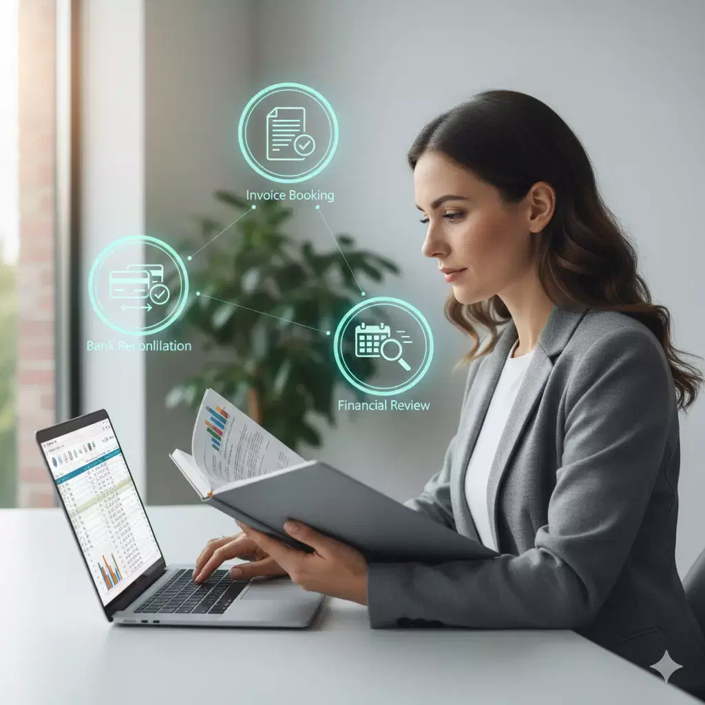 Financial bookkeeping process